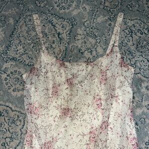 Vintage Pink and Cream Floral Camisole